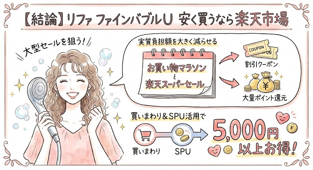 リファファインバブルU安く買うなら楽天市場