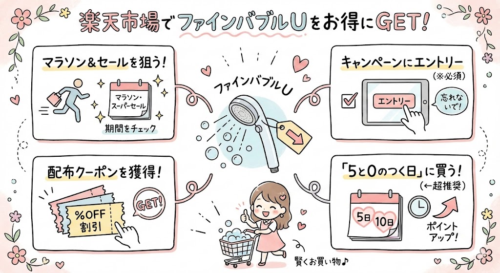 楽天市場でファインバブルUを安く買う方法