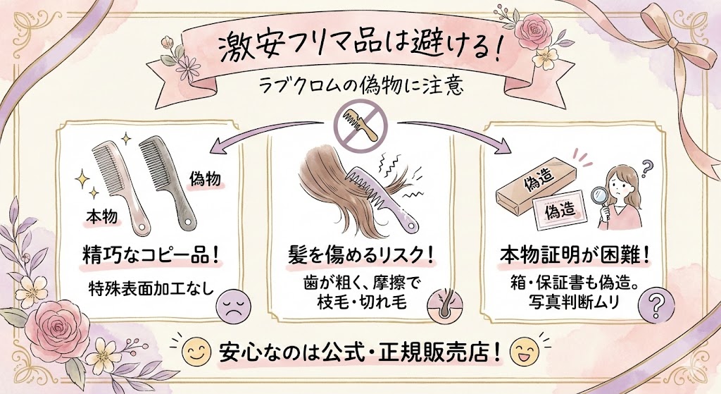 激安のフリマ品は避ける