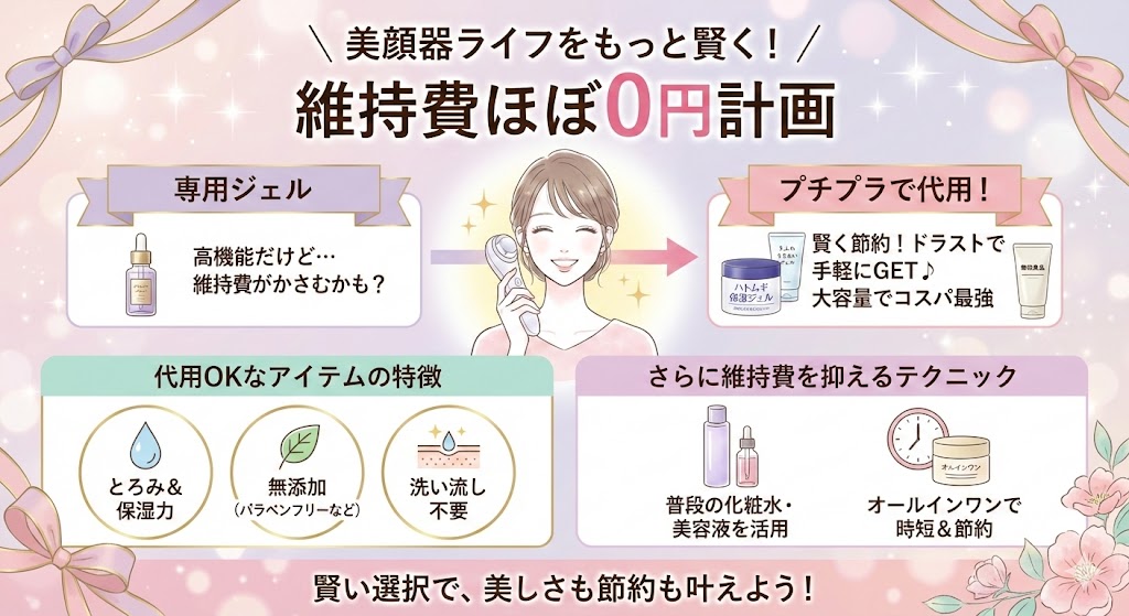 専用ジェルは必要？プチプラで代用して維持費をほぼ0円にする方法