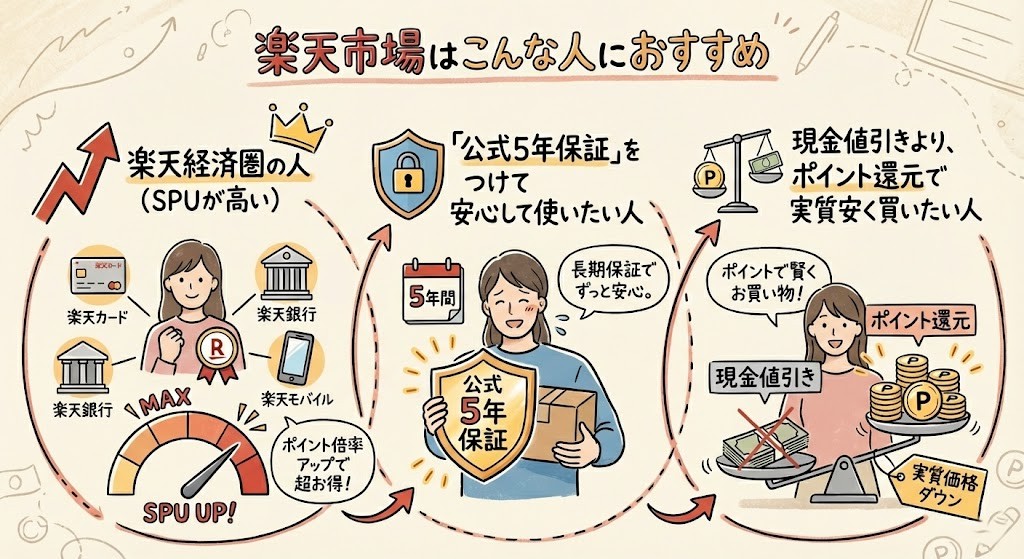 楽天市場はこんな人におすすめ