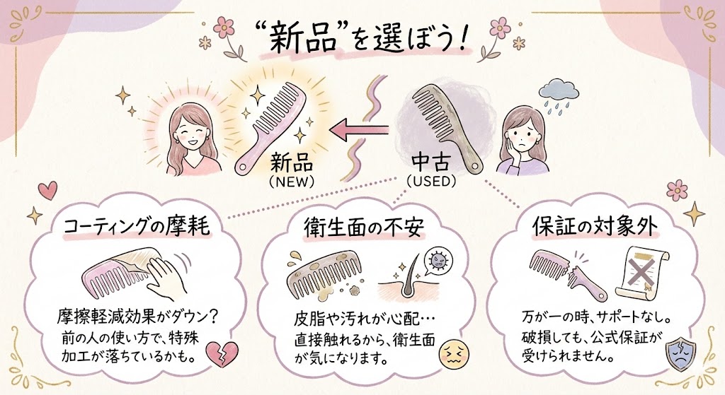 中古ではなく「新品」を選ぶ