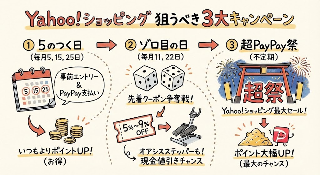 Yahoo!ショッピング狙うべきキャンペーンは？