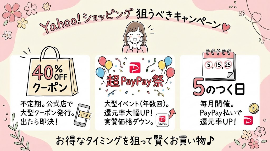 Yahoo!狙うべきキャンペーンは？