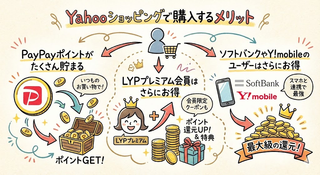 Yahoo!ショッピングで購入するメリット