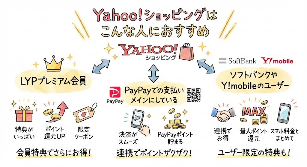 Yahoo!ショッピングはこんなひとにおすすめ