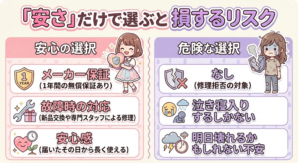 エルフェイスエー安さだけで選ぶと損するリスク