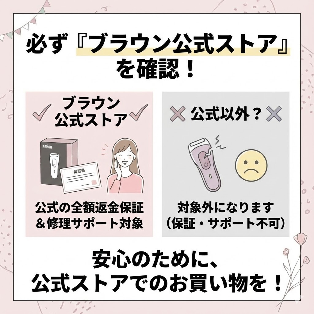 必ずブラウン公式ストアを確認すること